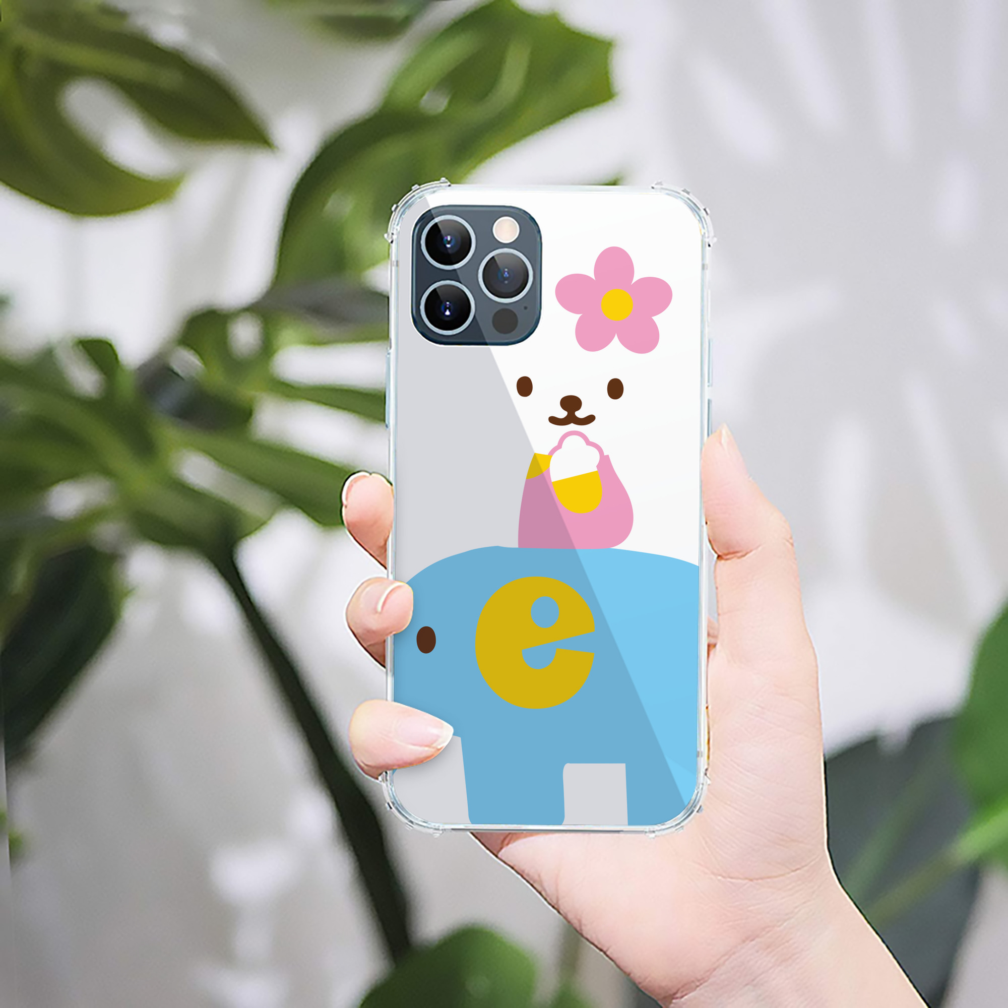 （画像用） Hello Kitty ハローキティ 【iPhone 12シリーズ対応】透明スマホケース（クリアソフトケース）